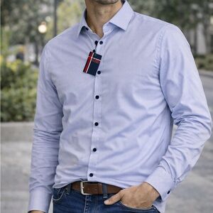 Modern English Men’s Button Up Shirt Medium | Long Sleeve No-Wrinkle Soft NWT